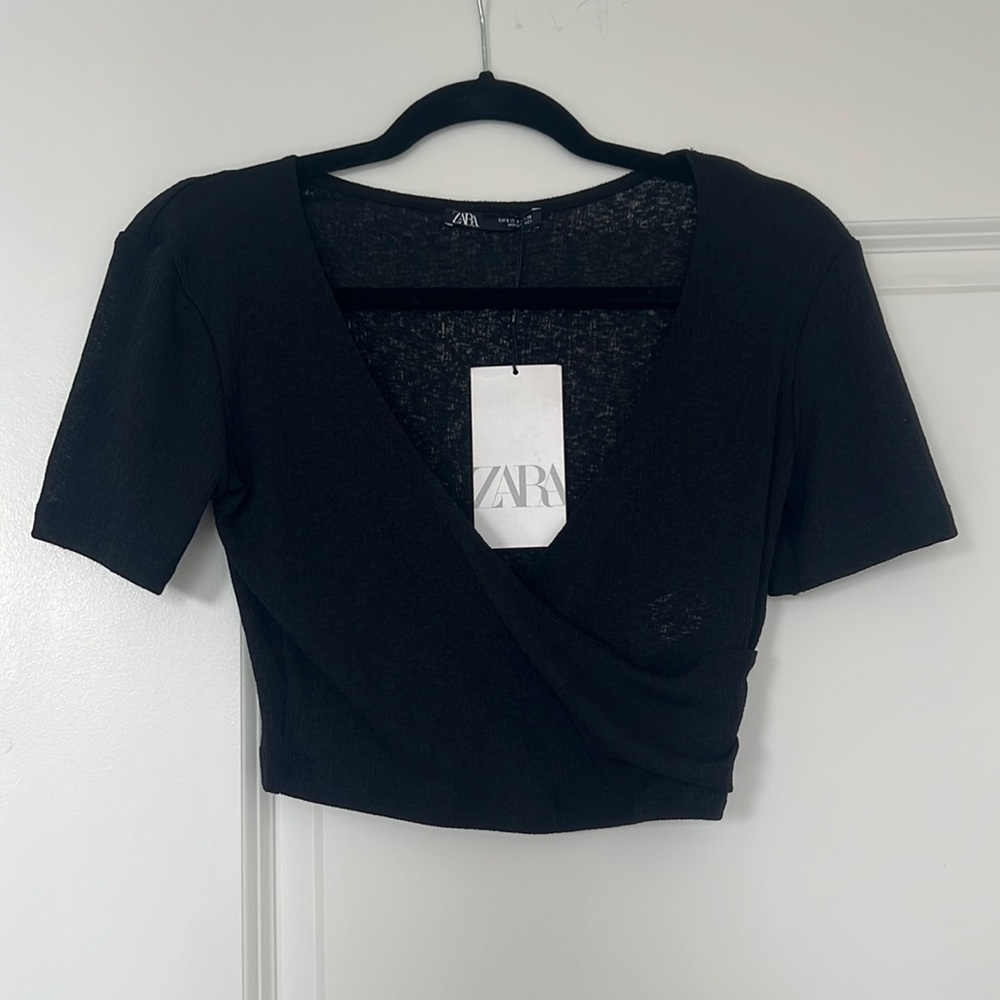 Zara V-Neck Crop Top